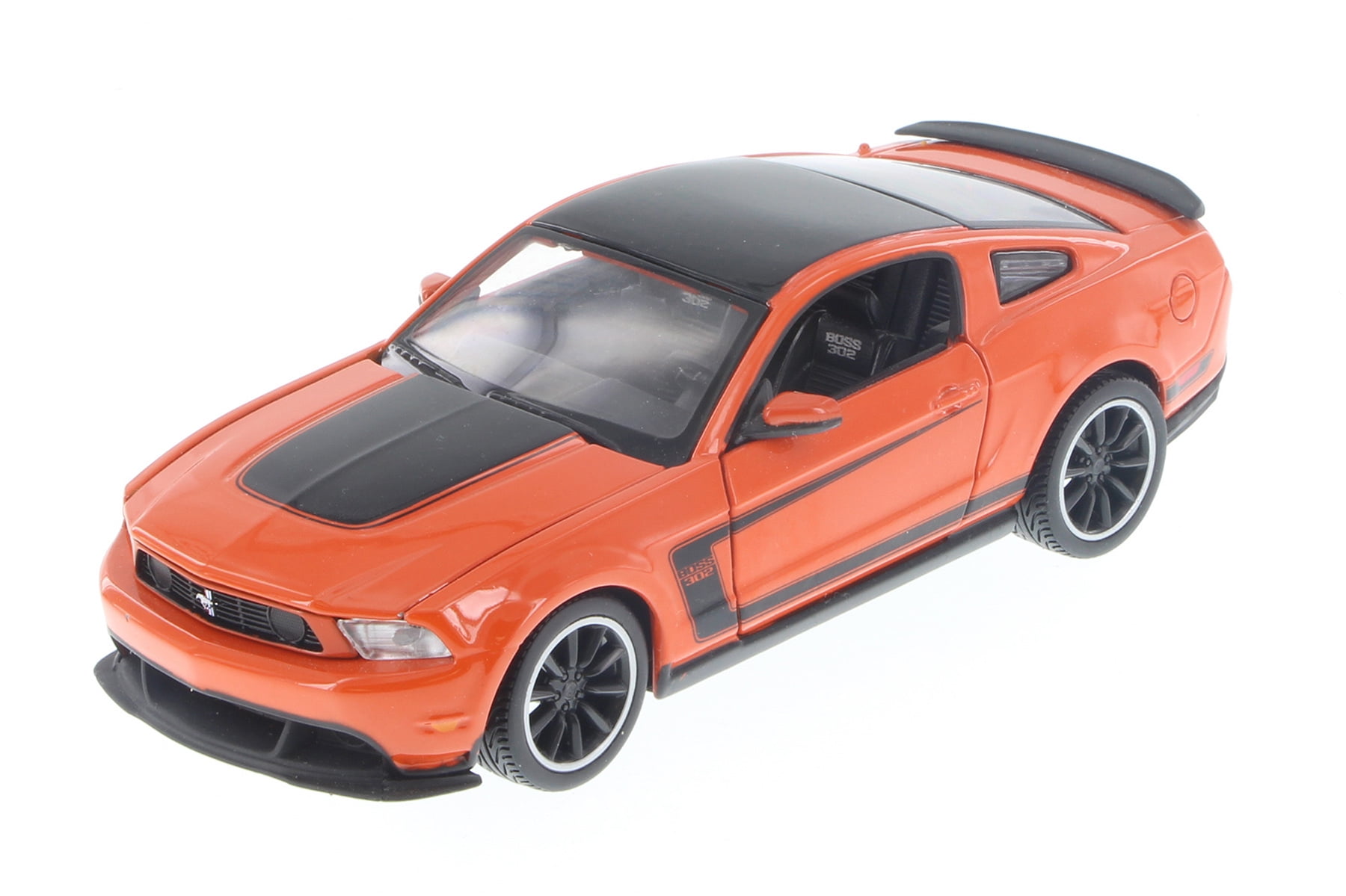 2012 Ford Mustang Boss 302 Hardtop, Orange - Showcasts 38269OR - 1/24 Scale Diecast Model Car