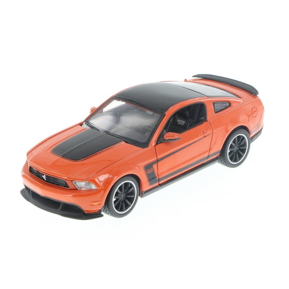 2012 Ford Mustang Boss 302 Hardtop, Orange - Showcasts 38269OR - 1/24 Scale Diecast Model Car