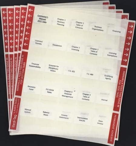 2012 INTERNATIONAL PLUMBING CODE PRE PRINTED TABS