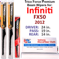 thumbnail image 1 of 2012 Infiniti FX50 Performance Beam Wipers (Set of 3) w/Rear Wiper, 1 of 3