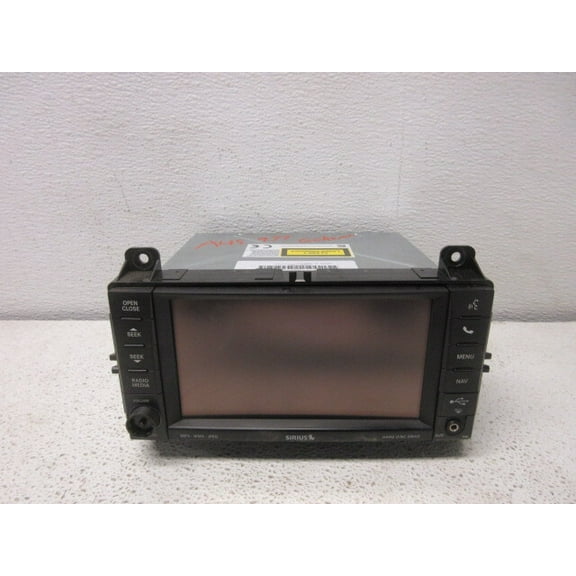 Pre-Owned 2012 Jeep Grand Cherokee AM FM CD DVD SAT GPS Navigation Radio RHR OEM LKQ - Verify Specific Vehicle Fitment In Description - (Good)