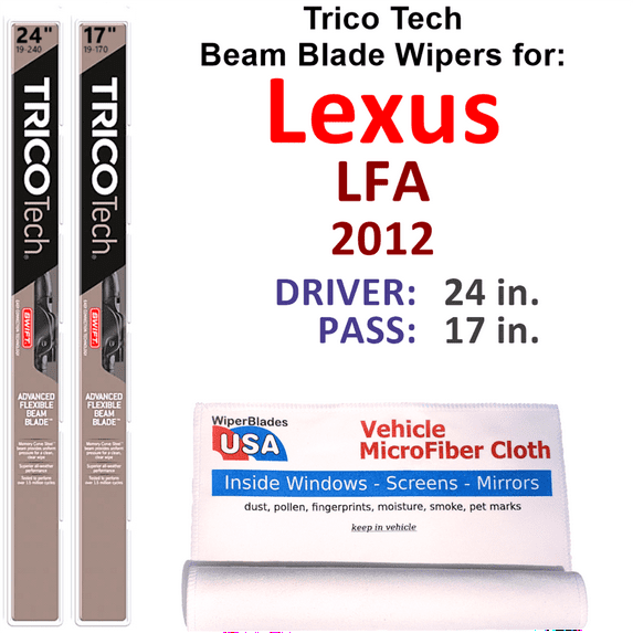 2012 Lexus LFA Beam Blade Wipers (Set of 2)