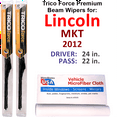 thumbnail image 1 of 2012 Lincoln MKT Performance Beam Wipers (Set of 2), 1 of 3