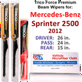 thumbnail image 1 of 2012 Mercedes-Benz Sprinter 2500 Performance Beam Wipers (Set of 3) w/Rear Wiper, 1 of 3
