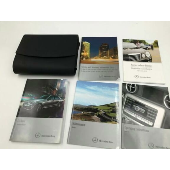 2012 Mercedes C-Class Owners Manual Handbook with Case OEM I01B56009