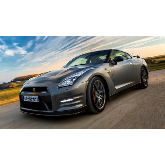 2012 Nissan GT R Premium Edition Car - 20x30 Inch Glossy Laminated Poster - Stunning Detail and Bold Colors