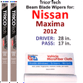 thumbnail image 1 of 2012 Nissan Maxima Beam Blade Wipers (Set of 2), 1 of 3
