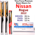 thumbnail image 1 of 2012 Nissan Rogue Performance Beam Wipers (Set of 3) w/Rear Wiper, 1 of 3