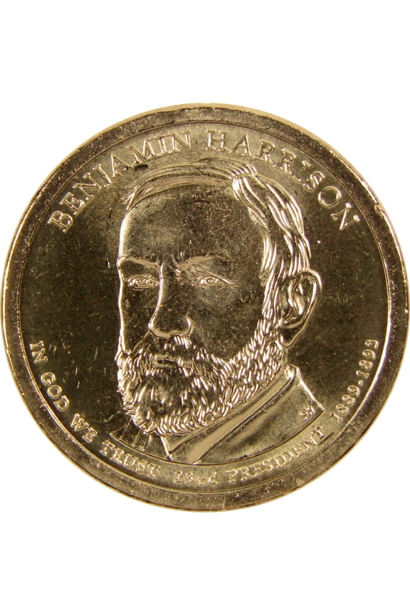 2012 P Benjamin Harrison Presidential Dollar BU Uncirculated $1 Coin