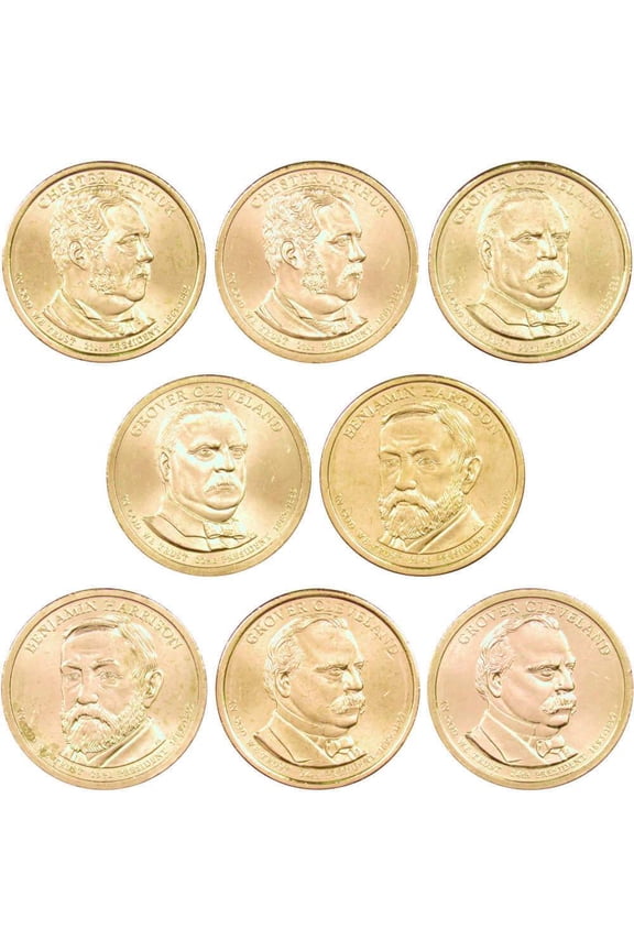 2012 P&D Presidential Dollar 8 Coin Set BU Uncirculated Mint State $1