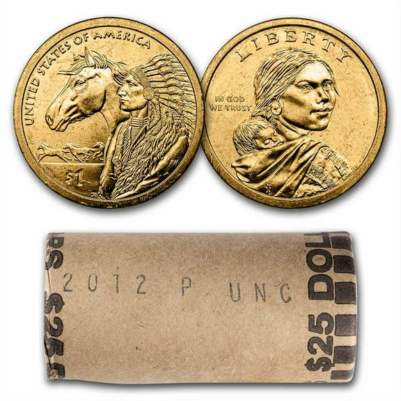 2012-P Native Amer $1 - 17th Century Trade Routes (25 Coin Roll)