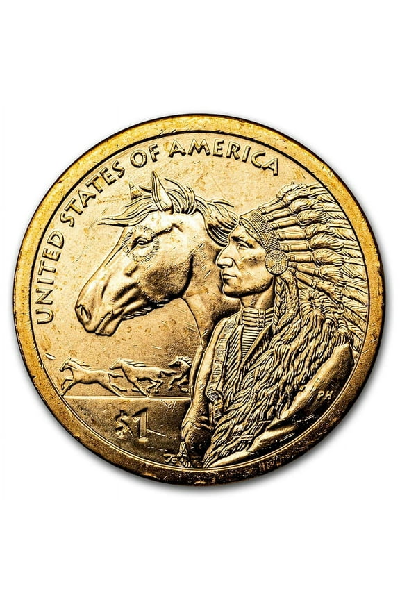 2012-P Native Amer $1 - 17th Century Trade Routes BU