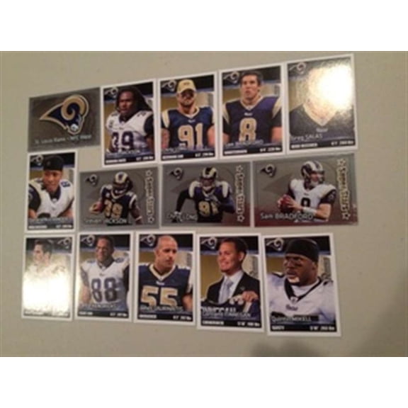 2012 Panini Stickers St. Louis Rams Team Set 14 Sticker Cards