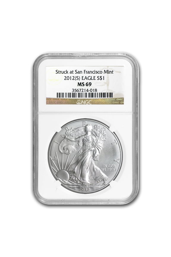2012 (S) American Silver Eagle MS-69 NGC