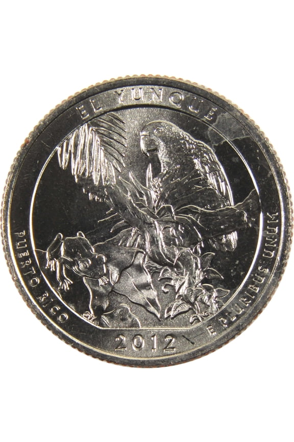 2012 S El Yunque NF National Park Quarter BU Uncirculated Clad Coin