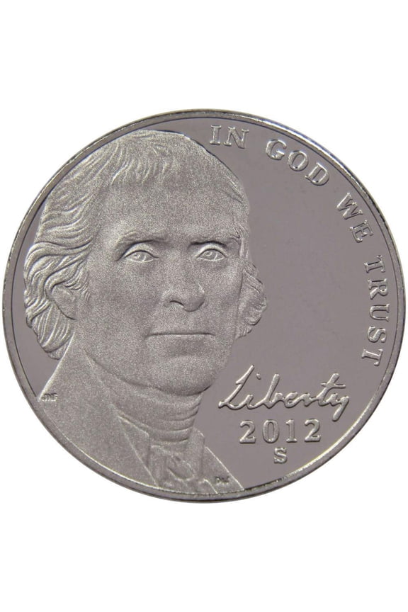 2012 S Jefferson Nickel 5 Cent Piece Choice Proof 5c US Coin Collectible