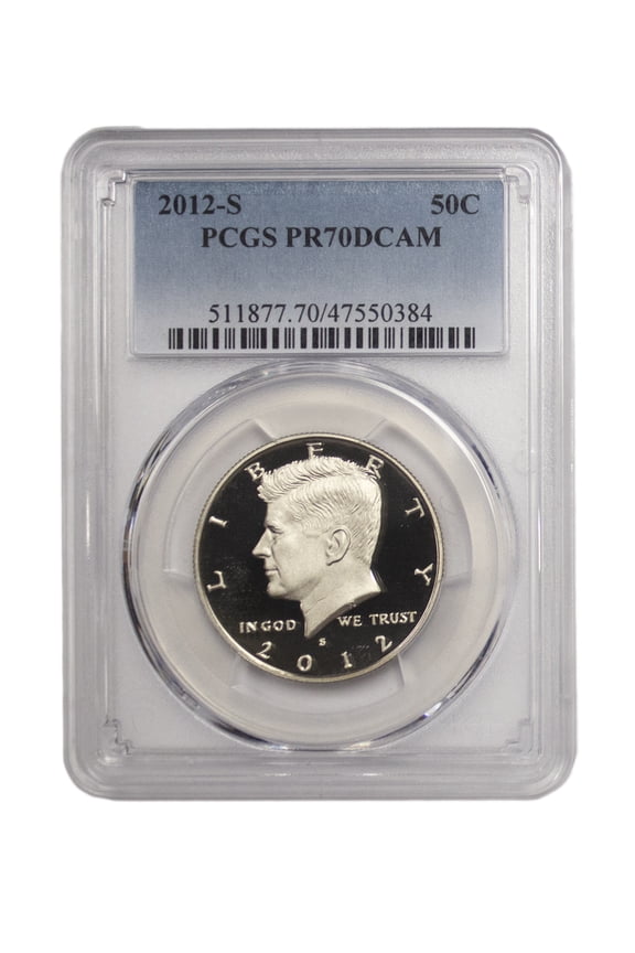 2012-S Kennedy Half Dollar PCGS PR70DCAM Proof - Graded Coin