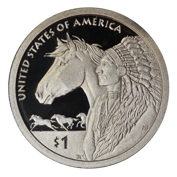 2012-S Native American Dollar Gem Deep Cameo Proof - 17th Century Trade Routes
