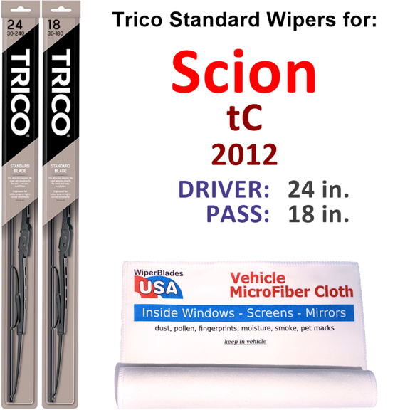 2012 Scion tC Wiper Blades (Set of 2)