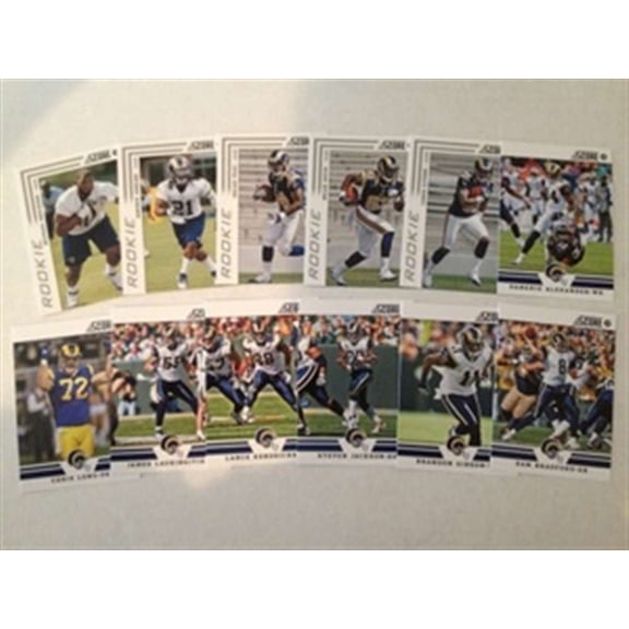 2012 Score w Rookies St. Louis Rams Team Set 12 Cards