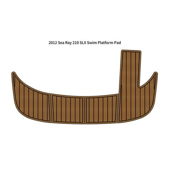 2012 Sea Ray 210 SLX Swim Platform Pad Boat EVA Foam Faux Teak Deck Flooring Mat
