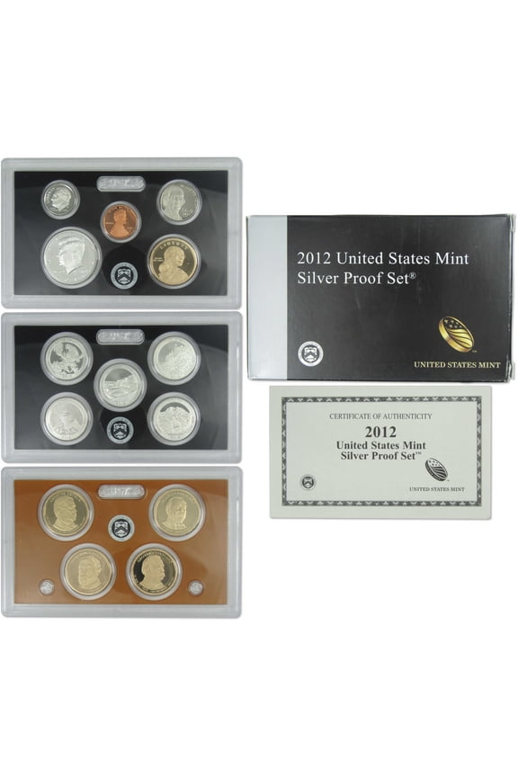 2012 Silver Proof Set U.S. Mint Original Government Packaging OGP COA