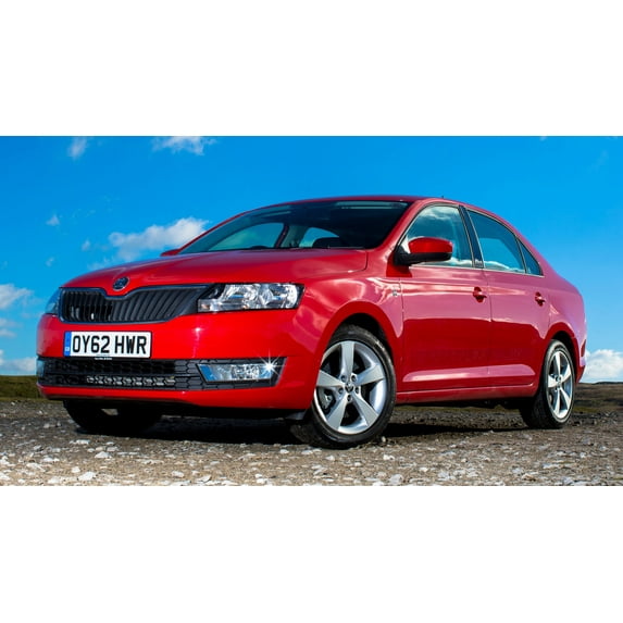 2012 Skoda Rapid UK - 24x36 Inch Laminated Poster - Stunning Detail and Bold Colors