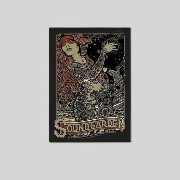 2012 SoundGarden Concert Poster Wall Art print Chris Cornell 1 Poster Size 24''x36'' The Golden Shop
