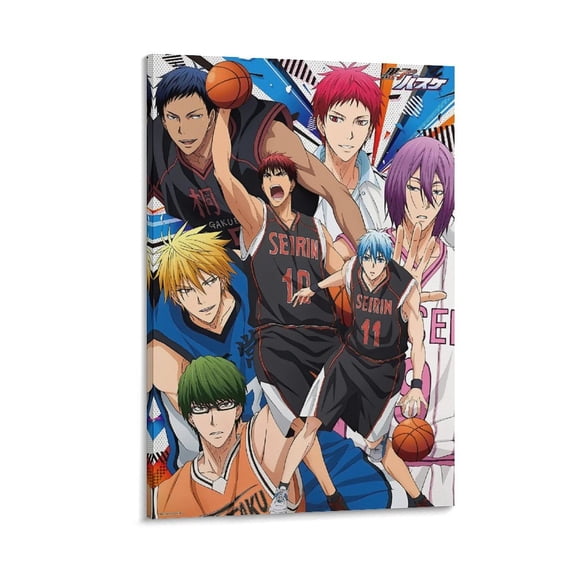 2012 Sports Anime Television Series Kuroko's Basketball Role Poster-denoise-denoise Artworks Picture Print Poster Wall Art Painting Canvas Gift Decor Home Posters Decorative 12x18inch(30x45cm)