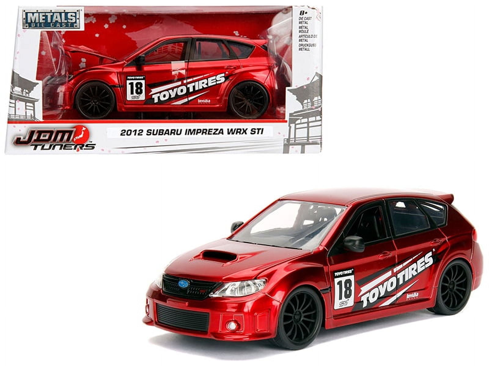 ミニカー JDM TUNERS 2012 SUBARU IMPREZA WRX STI 2012 Subaru Impreza WRX STI Red 