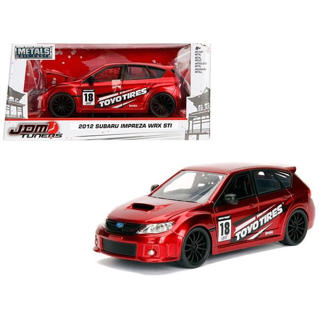 ミニカー JDM TUNERS 2012 SUBARU IMPREZA WRX STI 2012 Subaru Impreza WRX STI Red