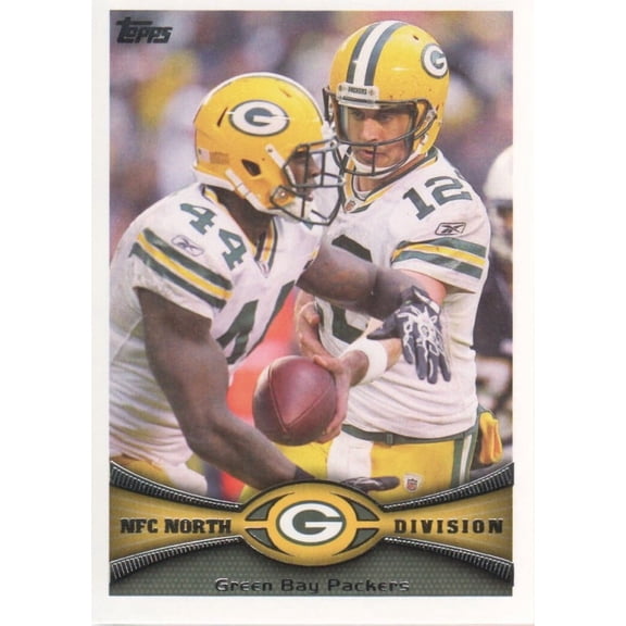 2012 Topps #163 Green Bay Packers Aaron Rodgers James Starks NFL Football Trading Card