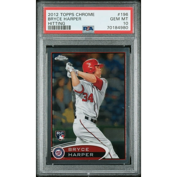 2012 Topps Chrome Bryce Harper #196 PSA 10