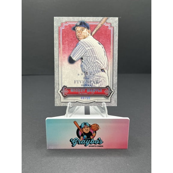 2012 Topps Five Star Club Mickey Mantle #FSC Base Set New York Yankees MLB Baseball Trading Cards