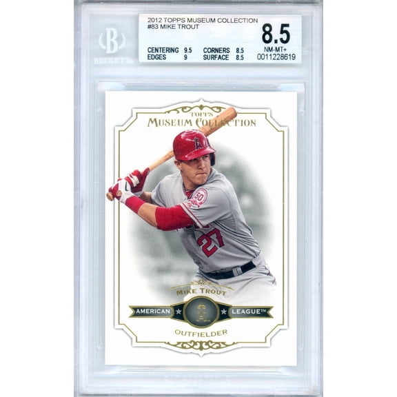 2012 Topps Museum Collection Mike Trout #83 BGS 8.5