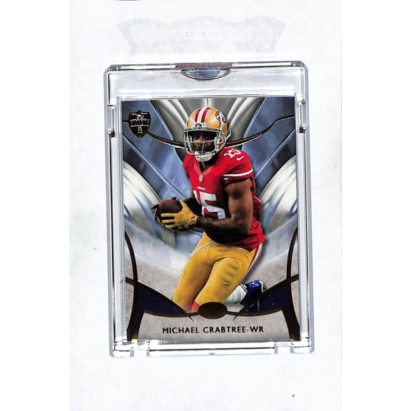 2012 Topps Triple Threads Michael Crabtree Blank Back /1 Topps Vault Blank Back San Francisco 49ers NFL Football Trading Card