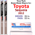 thumbnail image 1 of 2012 Toyota Sequoia Beam Blade Wipers (Set of 2), 1 of 3