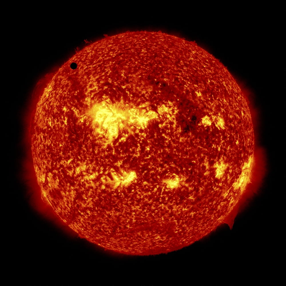 2012 Transit of Venus moving across the face of the Sun Canvas Art - Stocktrek Images (28 x 28)