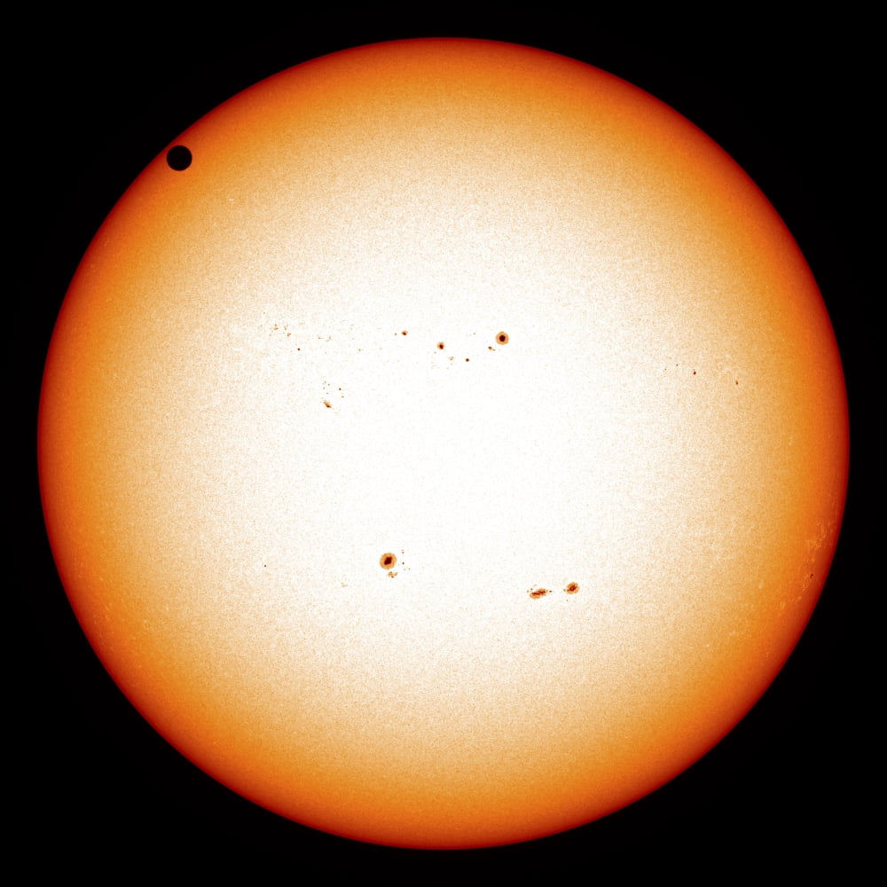 2012 Transit of Venus moving across the face of the Sun Canvas Art - Stocktrek Images (28 x 28)