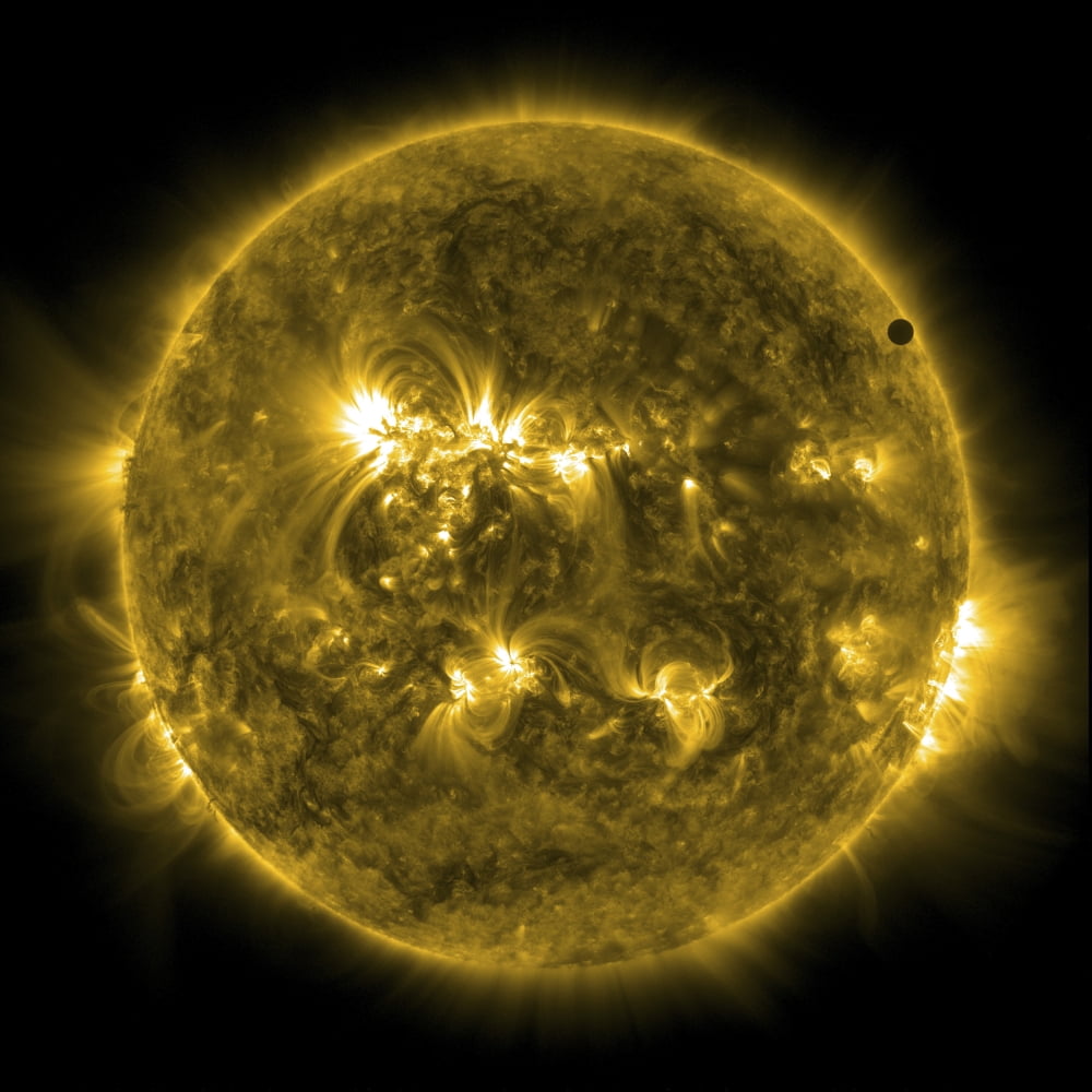 2012 Transit of Venus moving across the face of the Sun Canvas Art - Stocktrek Images (28 x 28)