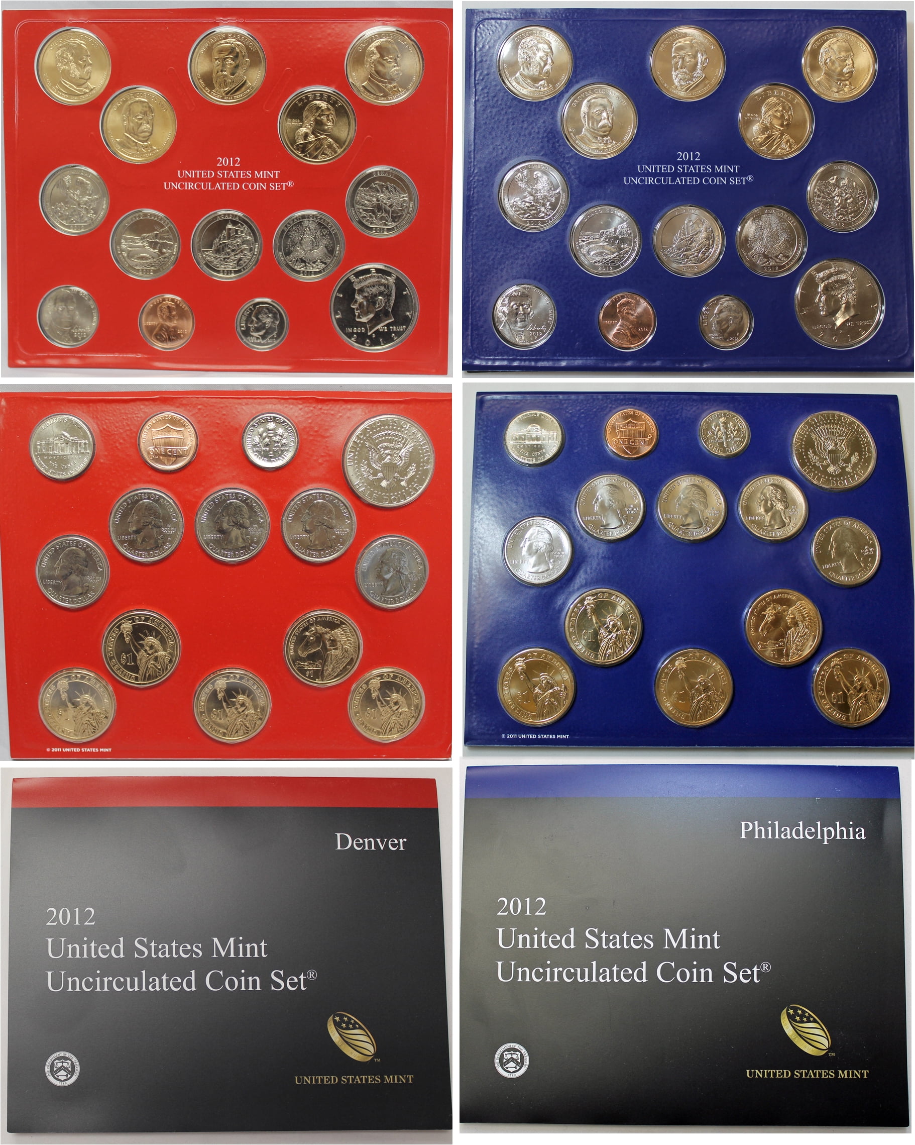 2012 U.S. Mint Set - 28 Coins - Collectible OGP Set - Walmart.com