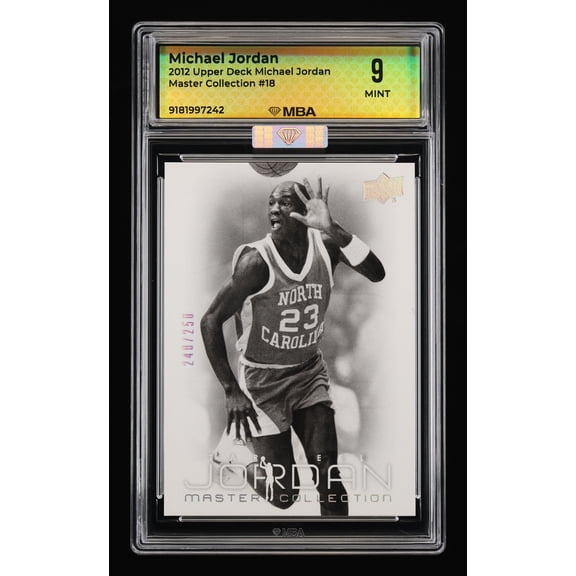 2012 Upper Deck Michael Jordan Master Collection Michael Jordan #18 MBA 9