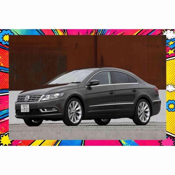 2012 Volkswagen CC JP Style B - Pop Art Edition | 12x18 Inch Laminated ...
