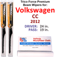 thumbnail image 1 of 2012 Volkswagen CC Performance Beam Wipers (Set of 2), 1 of 3