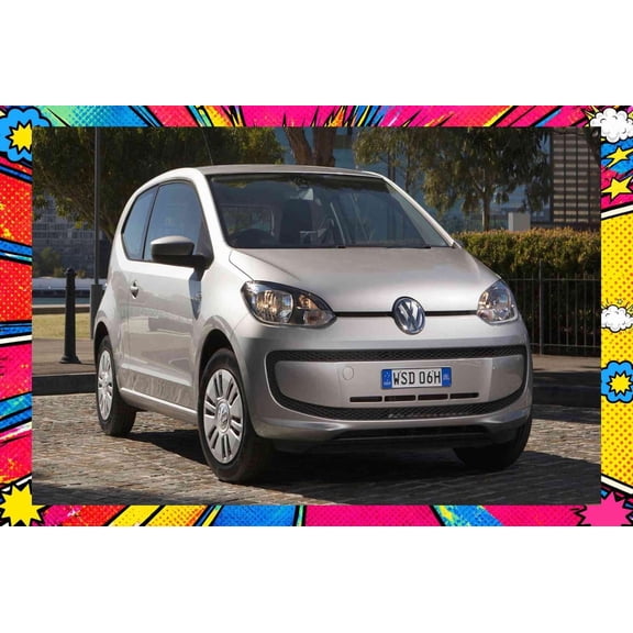2012 Volkswagen Up 3 Door AU - Pop Art Edition | 20x30 Inch Glossy Laminated Poster | Vibrant Colors & Stunning Detail Wall Art