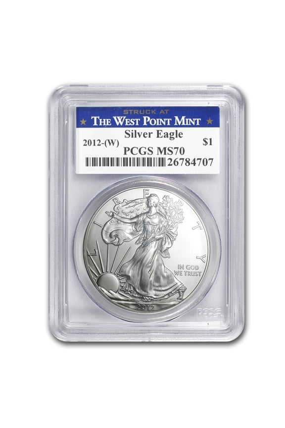 2012 (W) American Silver Eagle MS-70 PCGS (West Point Mint)