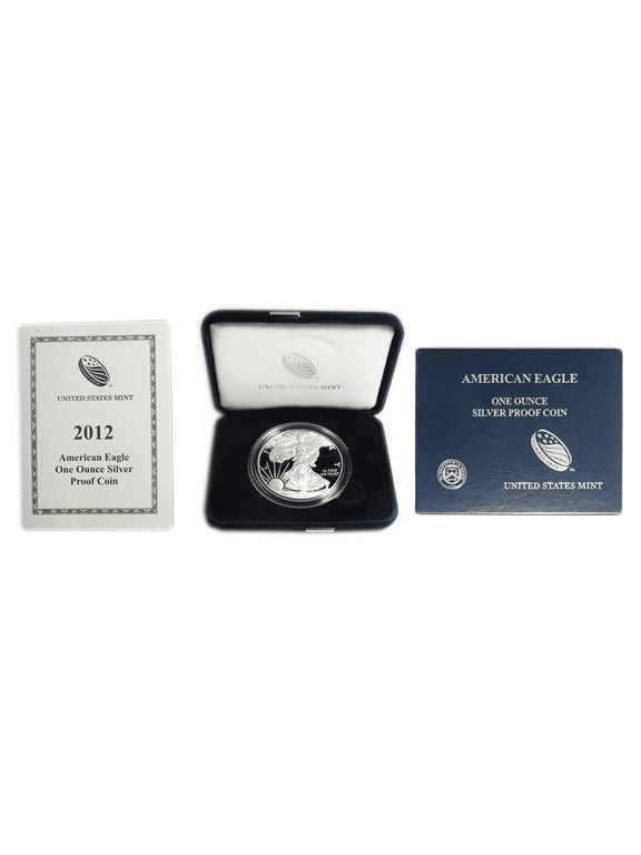 2012-W Proof $1 American Silver Eagle Box, OGP & COA