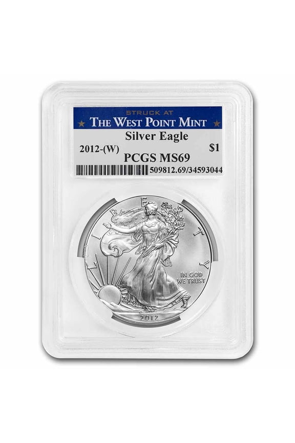 2012 (W) Silver Eagle MS-69 PCGS (West Point Label)