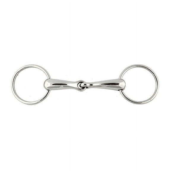 20123-5-1-2 Stainless Steel Loose Ring Snaffle Bit - 5.5 in. & 21 mm