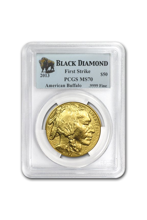 2013 1 oz Gold Buffalo MS-70 PCGS (FS, Black Diamond)